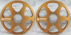 One Pair 10.5 » Blue Pioneer Tape reel High Quality Aluminum Take Up Reel