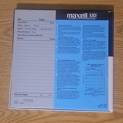 Maxell UD 35-180 Sound Recording Tape Metal Precision Reel Made in Japan RETRO