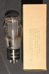 KEN-RAD 5U4G JAN CKR VT-244 TUBE DUAL CENTER RODS CHROME FOIL MILITARY SPEC NIB