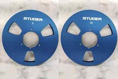 One Pair Silver Aluminum STUDER 10.5 » tape reel for A80 A810 A820 tape recorder