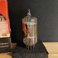 GE White Red Print Research 6211 12AT7 Audio Tube – Tested Strong 81/81 min 55