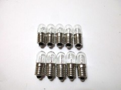 10 NEW Screw Base Bulbs #46 6.3V 250mA incandescent Lamps Pioneer Sansui Tanberg