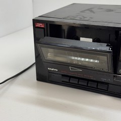 Vintage Sanyo RD W41A Dual Double Stereo Cassette Tape Deck Recorder Player