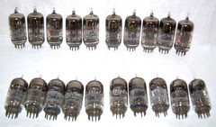 Lot of (20) GE 6BQ7A tubes,radio,amplifier,twin triode,6BQ7,6BZ7,6BS8,ECC180