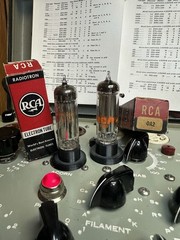 2 NOS RCA 0A2 Tubes for Communications Radios