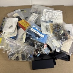 Large Lot of VTG Electronic Parts Meters, Pots, ICs, Transistors, Motorola