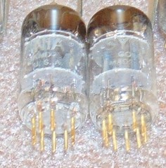 RARE 3 MICA* ONE TUBE * 12AT7 6201 NOS Sylvania [] Getter GOLD Pin 12AT7WA ECC81