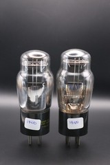 Pair Type 45 Power Tubes – Sylvania Engraved + Philco (Sylvania OEM) – Tested!