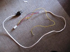 Magnavox Collaro TURNTABLE 4&prime; Power Cord 3-pin MOLEX not Amp Lok Plug CONNECTOR