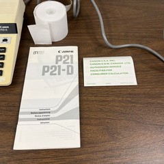 Canon P21-D Paper Printing Calculator Complete w/ Box – Needs ink – Working