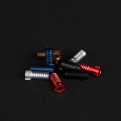 2X OTARI PIONEER Universal Trident Screw Black Sleeves Screw Diameter 3.0mm