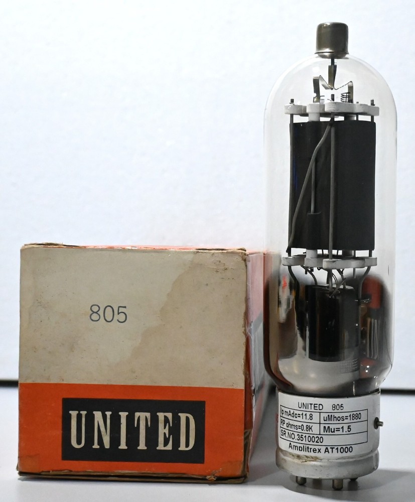 805 United Metal Base Clear Glass Amplitrex Tested Qty 1 Pc #3510020