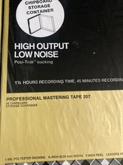 9 Scotch 207 Low Noise Hi-output 7” Reel to Reel 1/4&Prime; 1800 ft. Tape Sealed