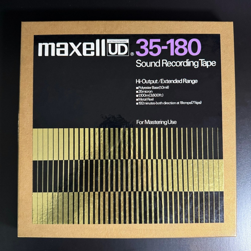 Maxell UD 35-180 10.5&Prime; Metal Reel to Reel Tape 3600 Ft Used w/ Box Japan