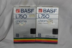 BASF Beta L750 video cassette tape new sealed lot of 2
