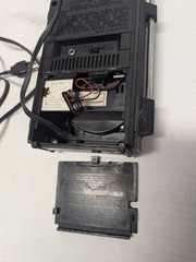 General Electric Portable AM FM Radio Model 7-2800A Black AC Battery Telescopic
