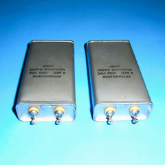 2 Micamold 4uF 1000V Paper in Oil Capacitors TESTED *3% MATCH* w/MTG STRAPS