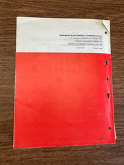 Original Pioneer SX-1250 Receiver Service Manual / Schematic