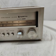SANYO JCX 2100K Vintage Stereo Receiver Silver Face Classic Amber Parts only