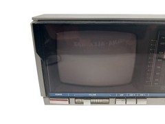 Vintage Emerson VR36 5 in Black & White TV television with AM/FM Radio – WORKS