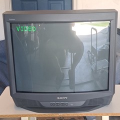 Vintage Sony Trinitron CRT Gamer Gaming 27 Television Tube TV KV-27S40 no remote