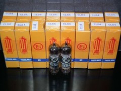 EL84 6BQ5 Tungsram Hungary – NOS platinum matched pair from 70s NOS NIB EI Boxes