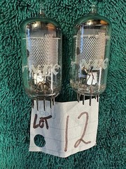 2 NEC 6267 EF86 Akai Roberts Fisher Quad amplifier receiver preamplifier tubes