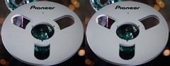 One Pair 10.5 » blue Pioneer Tape reel High Quality Aluminum Take Up Reel