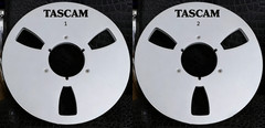 One Pair 10.5 » Black TASCAM Tape Reel Aluminum For Reel To Reel Tape Recorder