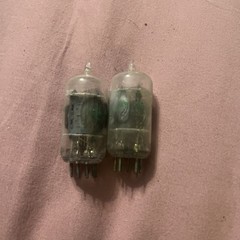 GE PAIR 2 5965 6829 VACUUM TUBE GUITAR AMP RADIO PART