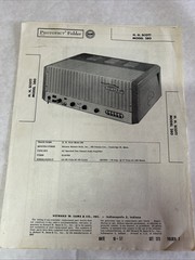 H. H. Scott Model 280 Tube Amplifier Photofact Folder 7 Set 373 Original
