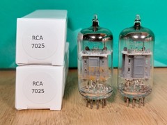 Pair of RCA 7025 Vacuum Tubes – Test NOS+ & 11% matched