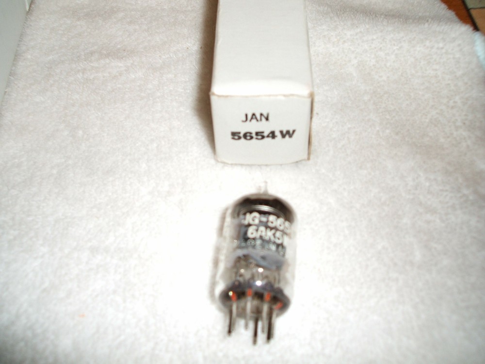 (1) GE JAN 5654W 6AK5 Vintage Radio Audio VACUUM TUBE Hickok 539C Tested