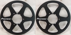 One Pair 10.5 » black Pioneer Tape reel High Quality Aluminum Take Up Reel