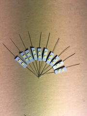 (10) 8v- GREEN LED AXIAL LAMPS -rt701 rt707 rt1050 rt1011 rt1020 / Pioneer CT-F