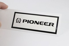 Pioneer logo badge Sticker Decal waterproof 108mm(4.25&Prime;)X40mm(1.57&Prime;)