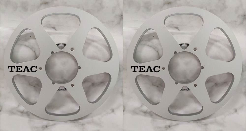 One Pair 10.5 » silvery TEAC Tape reel High Quality Aluminum Take Up Reel