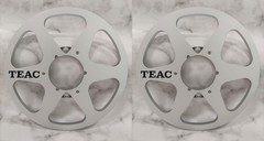 One Pair 10.5 » silvery TEAC Tape reel High Quality Aluminum Take Up Reel