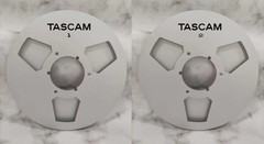 One Pair 10.5 » Black TASCAM Tape reel High Quality Aluminum Take Up Reel