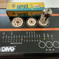 NOS Amperex 12AX7 ECC83 mC1 Tube Foil D-Get BALANCED Bugle Boy 12ax7a B339