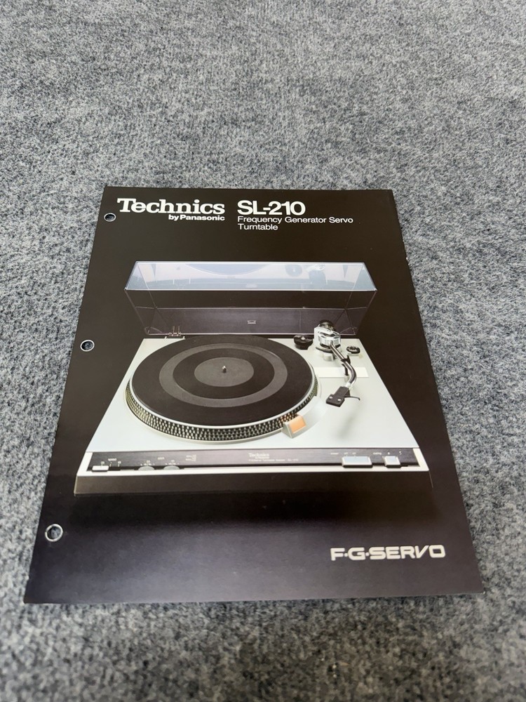 ⭐️ Original Technics SL-210 Stereo Turntable Dealer Sales Brochure NICE! ⭐️