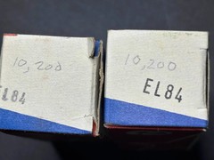 Sovtek EL84 Vintage Vacuum Tube Matched Pair Tests NOS Quality w/ Original Boxes