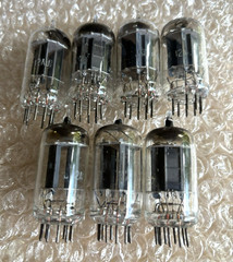 Lot Of 7 RCA JRC- 12AU7/A/ECC82 Vacuum Tubes TV7 Tested STRONG