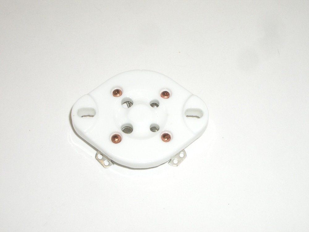 CED P-ST4191 4PIN CERAMIC VACUUM TUBE SOCKET JOHNSON GENERIC 572b 811 812 8661