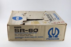 Vtg Pioneer SR-60 Stereo Reverberation Amplifier W/ Box Tested Working