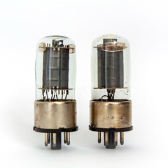 6F6M MATCHED PAIR. Metal Base. PENTODE Tube NOS (6F6G 6F6 6F6S 6F6M)