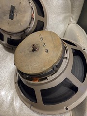 Electro Voice EV Early SRO 15&Prime; Woofers Speakers 16 Ohms Pair Coffee Can No Cans