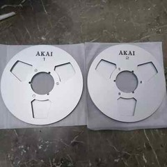 One Pair 10.5 » Silver AKAI Tape reel High Quality Aluminum Take Up Reel