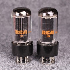(2) NOS Sylvania (RCA Brand) 5Y3 GT Black Plate Rectifier Tubes ~ MATCHED PAIR!