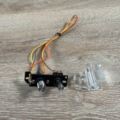 Pioneer PL-518 Pitch and 33/45 Speed Switch Assembly with Knobs and Strobe Lens